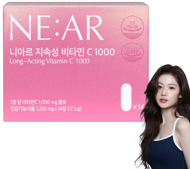 니아르 지속성 비타민 C 1000, 1박스, 14회분