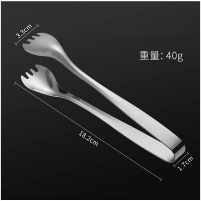 Vibe Bar 304不鏽鋼冰夾 食品夾 酒吧調酒工具, 1個