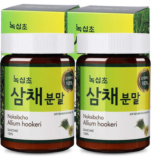 녹십초 삼채 뿌리 분말, 2개, 100g