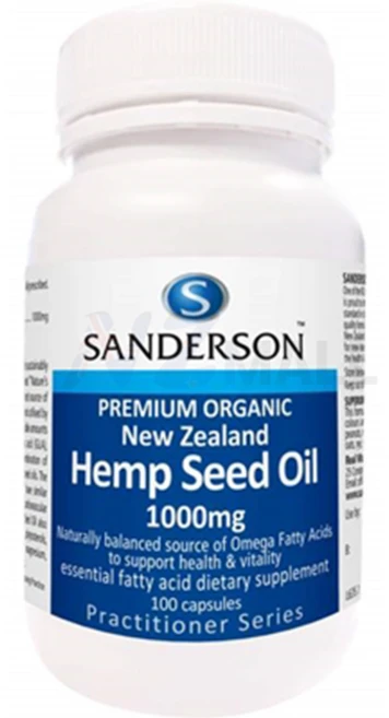 샌더슨 대마종자유 헴프씨드 오일 1000mg 100캡슐, 1개, 100정 - 쿠팡