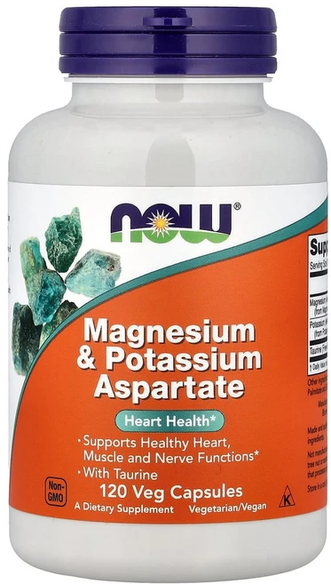 나우푸드 마그네슘 & 포타슘 아스파르테이트 베지 캡슐, 120정, 1개 - 쿠팡