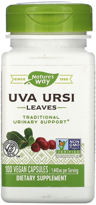 네이쳐스웨이 Uva Ursi 우바 우르시 잎 480 mg 100 비건 캡슐, 1개, 100정 - 쿠팡