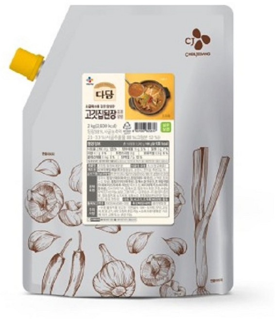 다담 고깃집 된장찌개 양념, 2kg, 4개