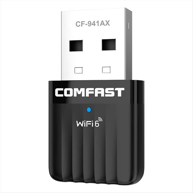 Comfast CF-941AX USB Wi-Fi 어댑터 5GHZ/2G 안테나 ax600 PC Wi-Fi 6 동글 네트워크 카드 WiFi 6 Win10/11 무선 카드, 검은색