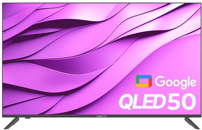 유맥스 무결점보증 QLED AI50G 127cm(50인치) 구글5.0 UHD 4K 스마트 TV - 중소기업 대형TV 벽걸이겸용, 고객직접설치, 스탠드형