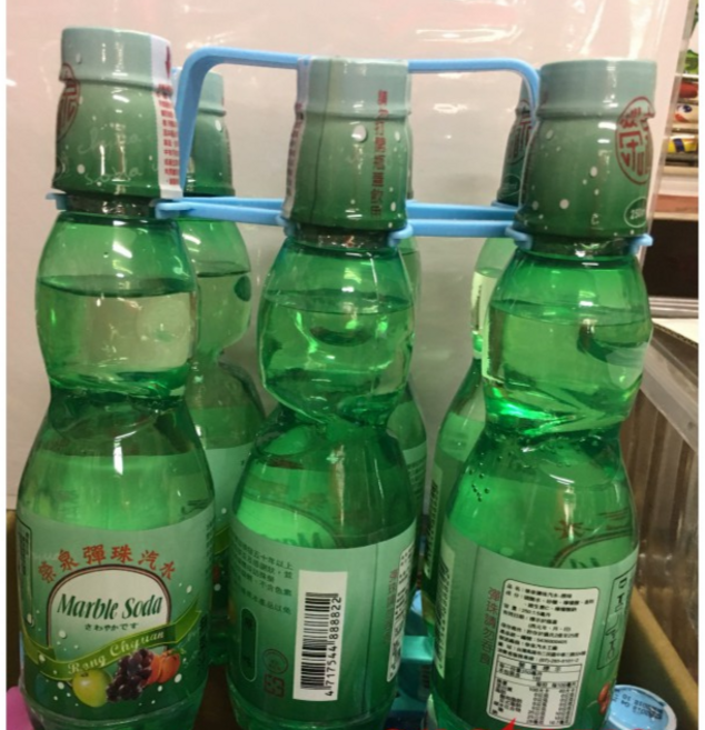 榮泉 彈珠汽水 古早味 懷舊零食 原味 塑膠瓶裝 6罐, 1個