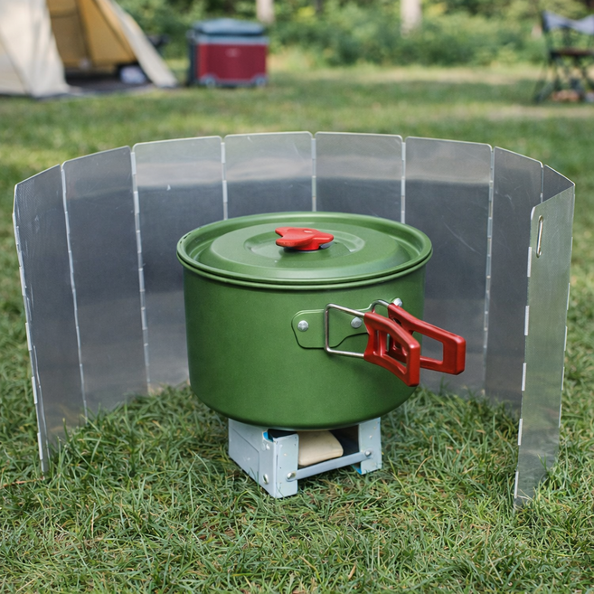 코지데이즈 캠핑용 바람차단 알루미늄 바람막이 10단, 1개, 기본