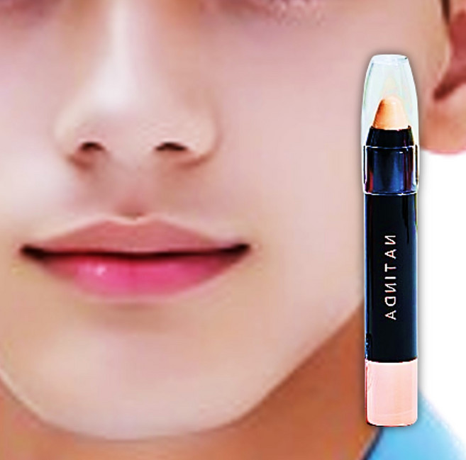 수염자국컨실러 면도자국 제거 남자 쉐딩 파운데이션스틱 백반증커버제, 내추럴베이지, 1개