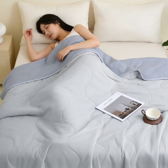 아리엘노 접촉냉감 아이스 실크 냉감이불 차렵이불 여름이불