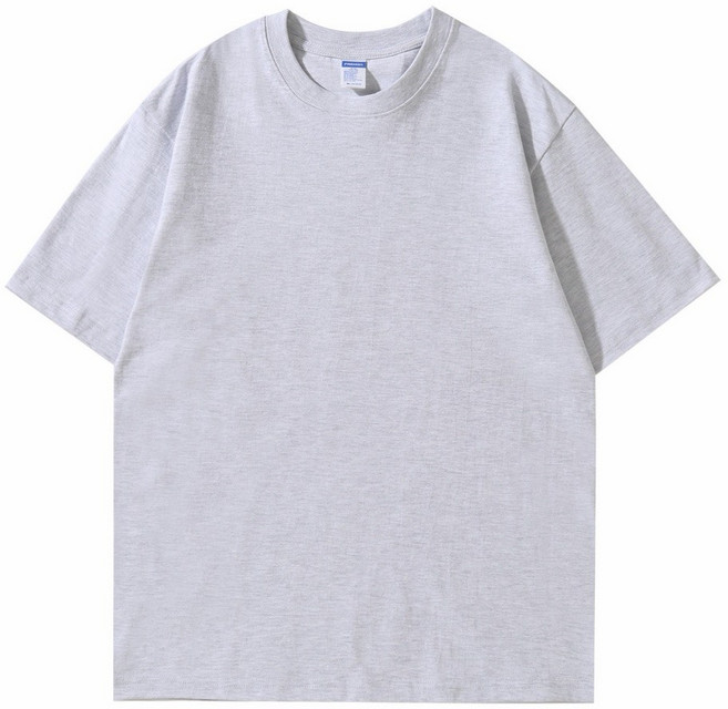 阿堯的店 260G重磅純棉短袖T恤 落肩設計 素色上衣 D250, 淺灰,2XL