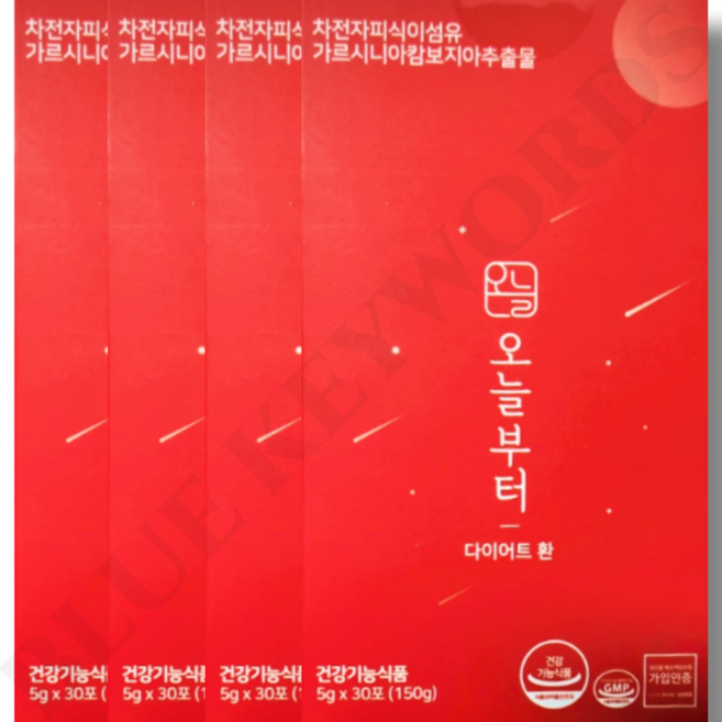 오늘부터 다이어트환 5g x 30포 x 4박스 60일분, 150g