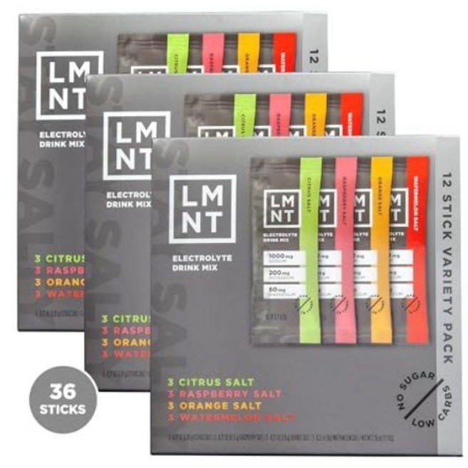 LMNT 무당 전해질 케토 12스틱 4가지 맛, 1