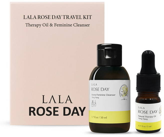 라라로즈데이 Y존 여성용 트래블 키트 이너퍼퓸 + 여성청결제 일랑일랑향, 일랑일랑_50ml_일랑일랑_5ml, 1개