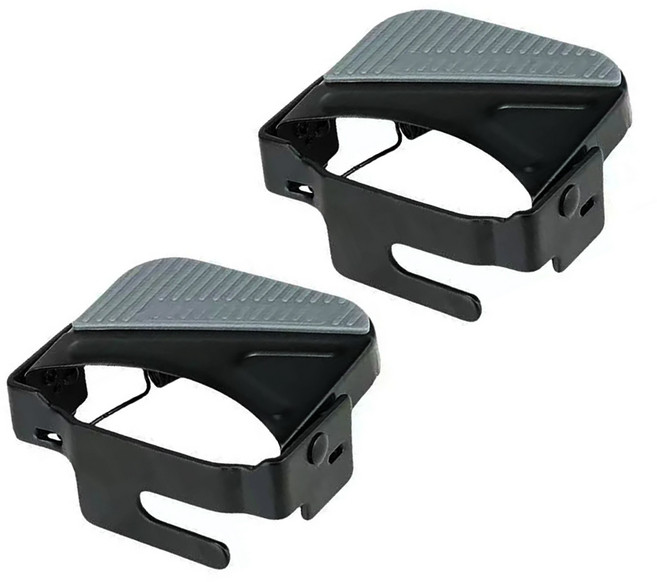 자전거 보조 발받침대 접이식 발판 페달 뒷좌석 페달, 1세트, 블랙