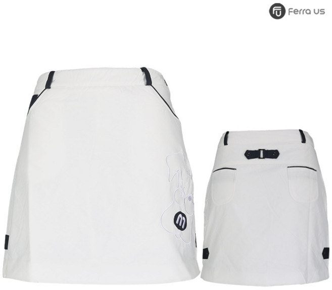 골프연습용품 골프용품 페라어스 여성 배색라인 패딩 골프스커트 ASMI4100WR7