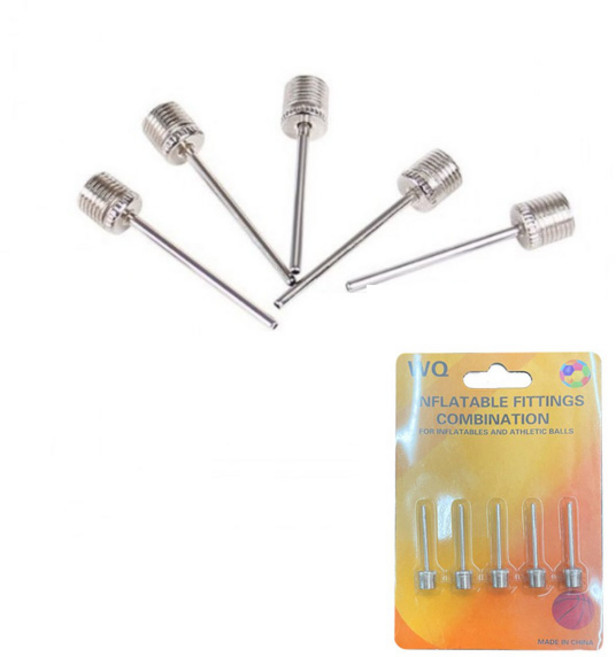 바늘 핀 5개입 바람넣기 농구공 멀티 축구공 공펌프 배구공 주입기, 공주입 펌프바늘핀5개입