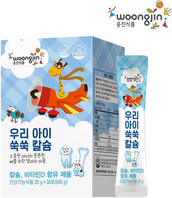 웅진 우리 아이 쑥쑥 칼슘 젤리 30p, 600g, 1개