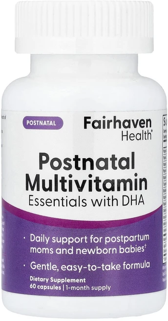 새해 첫좋은선물 Fairhaven Health 산후 종합비타민 에센셜스 DHA 함유 캡슐 60정 제대로 할인합니다, FairhavenHealth산후종합비타민에센셜스DHA함, 1개 - 쿠팡