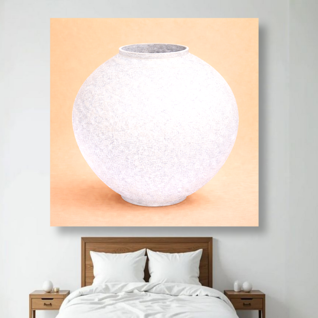 백앤아트 복을 담은 자개 달항아리 그림 시리즈 거실 인테리어 캔버스 액자, 01 핑크 A 캔버스액자