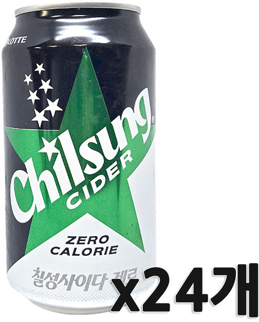 롯데 칠성사이다제로355ml 24개, 355ml