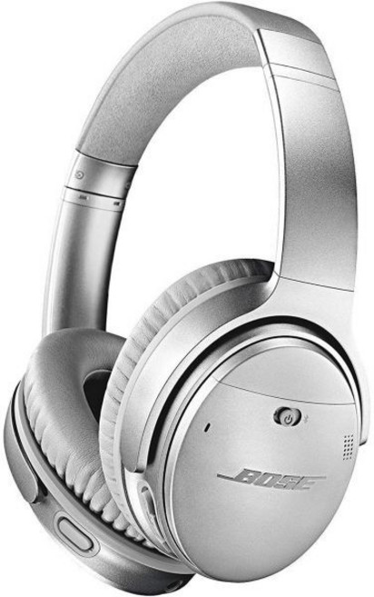 Bose QuietComfort 35 무선 헤드폰 II - 스테레오 실버 유선/무선 블루투스 29.5피트 오버헤드 바이노럴 서컴퓨럴 3.93피트 케이블 노이즈 캔슬링(재생품), Silver, 은색