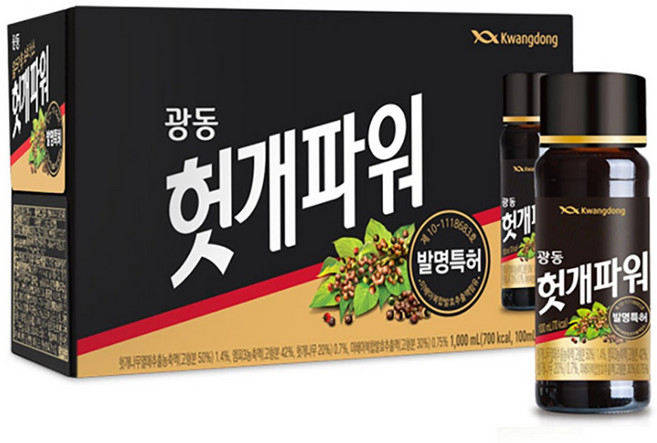광동 헛개 파워 100g 10개 2박스 (총20개), 100ml, 20개입