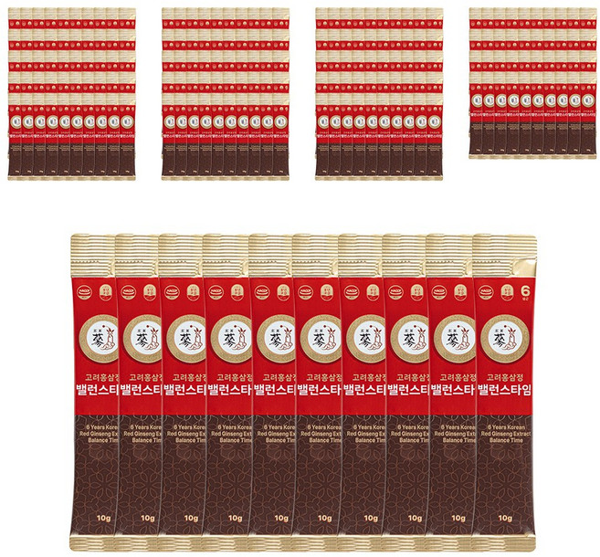 풍년보감 6년근 고려홍삼정 밸런스타임, 10g, 500개