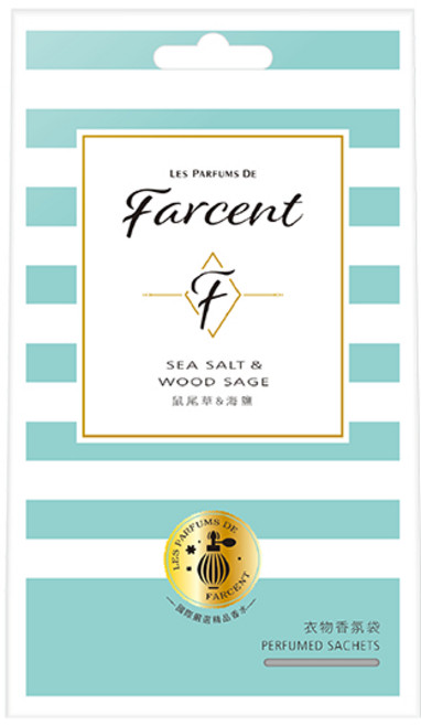 Farcent 香水衣物香氛袋, 1個, 鼠尾草和海鹽