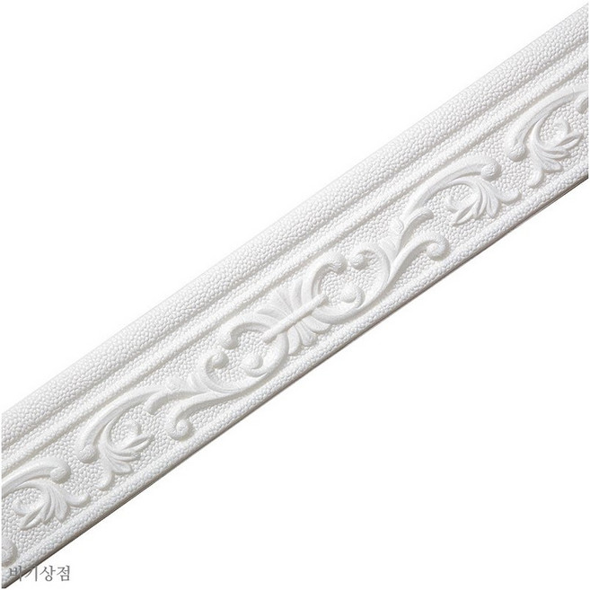 붙이는 접착식 띠벽지 인테리어 폼블럭 포인트 벽 몰딩 띠시트지 방수 리폼 띠스티커, 화이트B 5개(8cm)