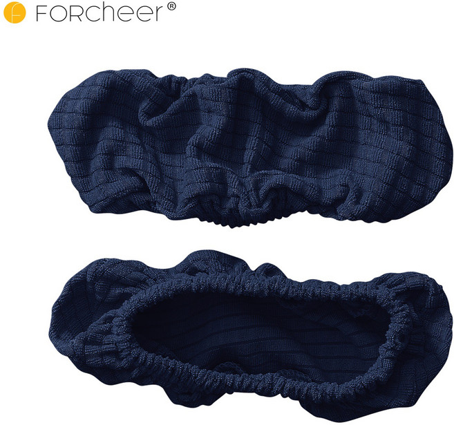 FORCHEER 자카드 사무용 의자 팔걸이 커버 2개, Navy Blue