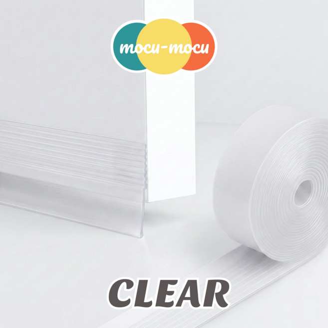 모꾸모꾸 PVC 투명 문풍지 틈새막이 현관문 방문 상가문(투명/고급형), 1개