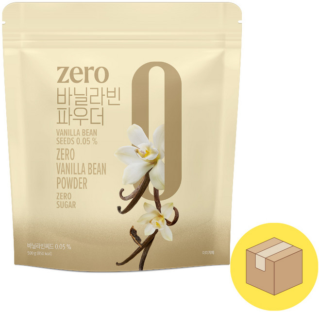 네이쳐티 제로슈가 ZERO 바닐라빈파우더 500G 1박스 20개, 1개입