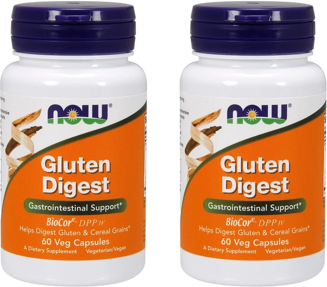 나우푸드 글루텐 다이제스트 베지 캡슐, 60정, 2개 - 쿠팡