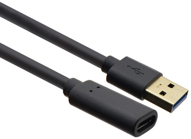 Coms USB 3.0 A타입 to C타입 케이블 1m IF691, 블랙, 1개