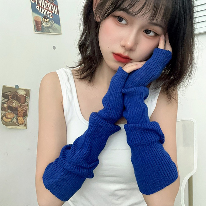 하이유니 포근포근 니트 골지 팔 손 토시 핸드 암 워머