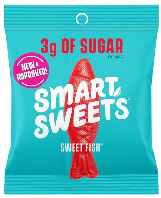 SmartSweets Sweet Fish 저당 젤리 캔디 3g 저칼로리 130g 글루텐 프리 12팩