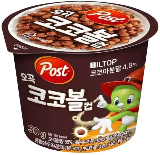 코코볼시리얼 포스트 코코볼 컵 X 30g 12개
