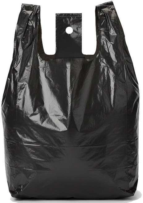 충남비니루포장 손잡이 비닐봉투 4호 검정 18L(27x48), 18L, 420개