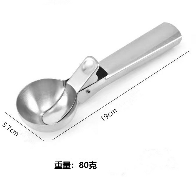 GUEFOON 廚房烘焙料理工具 不鏽鋼 加厚, 1個, 大號挖球器:如圖所示5697
