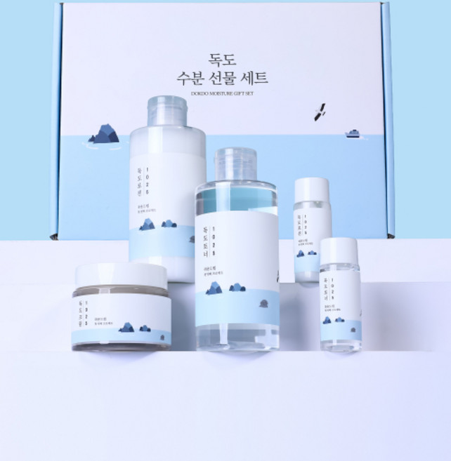 라운드랩 ROUNDLAB SET 1025 독도 수분 선물 세트 토너 로션 크림 DOKDO-GIFT 413051, NONE, 1