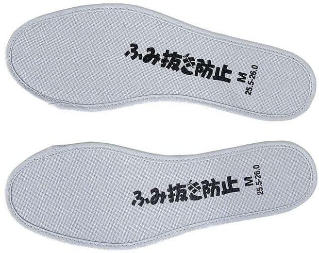 후쿠야마 고무 인솔 발판 파손 방지 중창 남성용 그레이 L