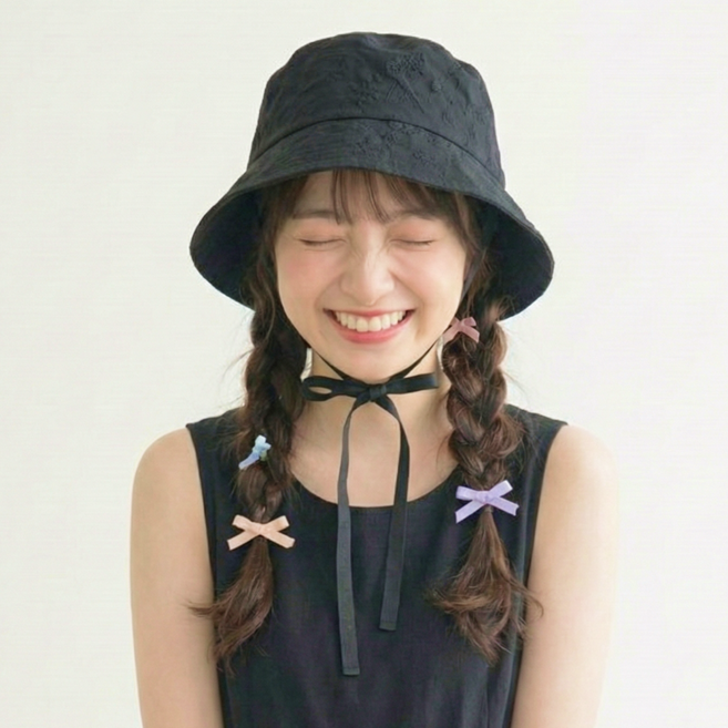 라이프덕 턱끈 버킷햇 벙거지 모자