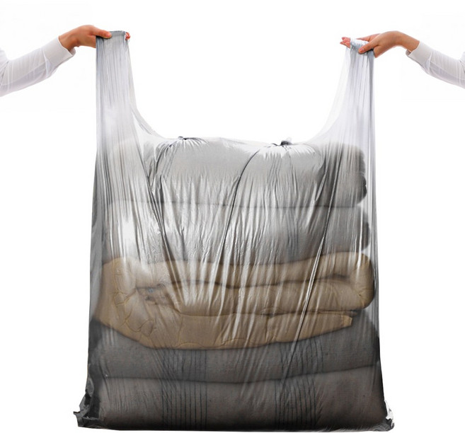 초대형 이사 비닐 봉투 240L 손잡이 이불 옷 이삿짐 캠핑, 10개