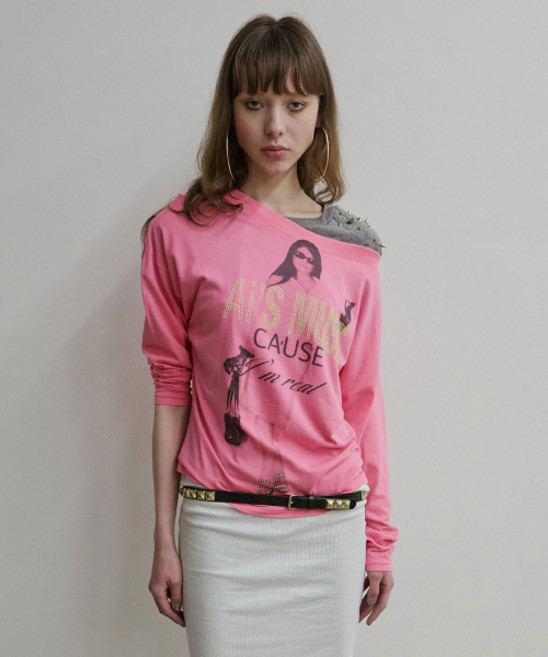 SCULPTOR Urban Muse Tee Acid Pink