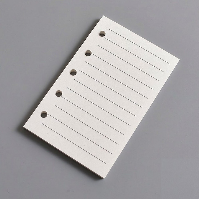 m 5 미니 다이어리 속지 포켓 현금 생활 챌린지_가로줄, 2개, 40매