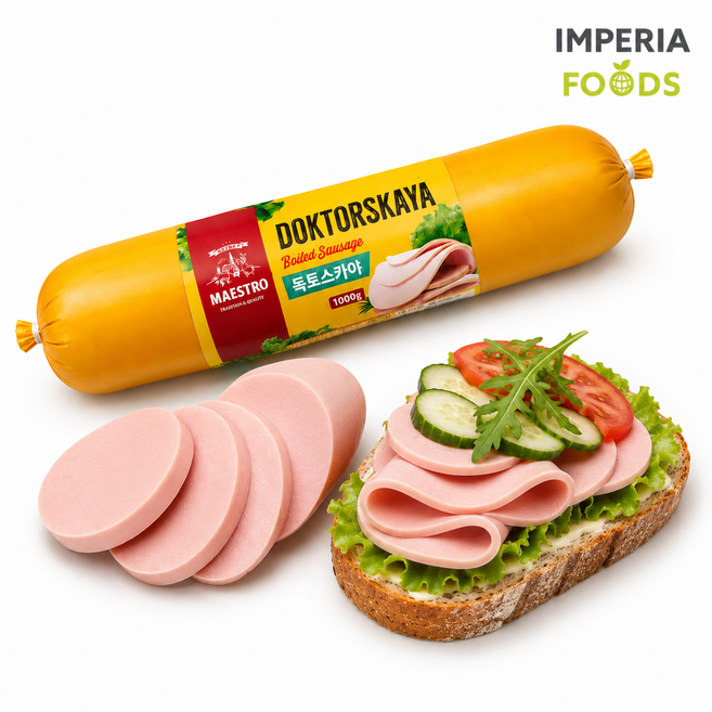 마에스트로 독토스카야 소시지 MAESTRO Doctorskaya 소고기 국내산 한돈 1kg, 1개