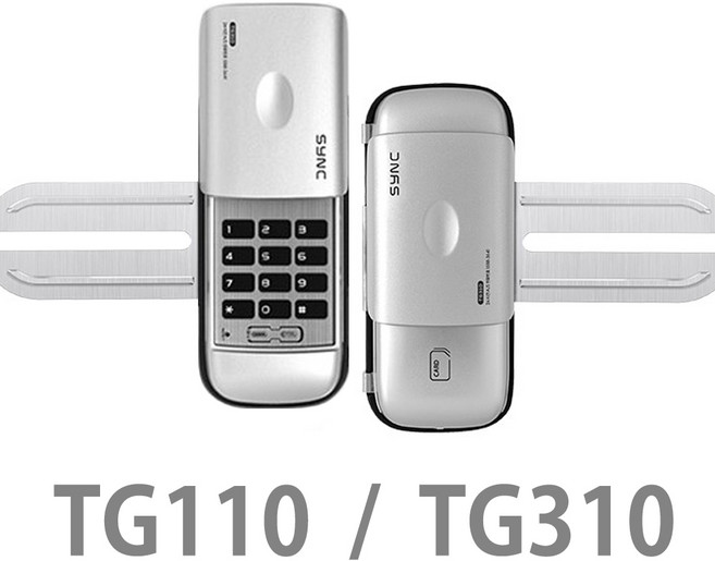 혜강씨큐리티 씽크오토 유리문도어락 번호키, TG110, 단순배송상품