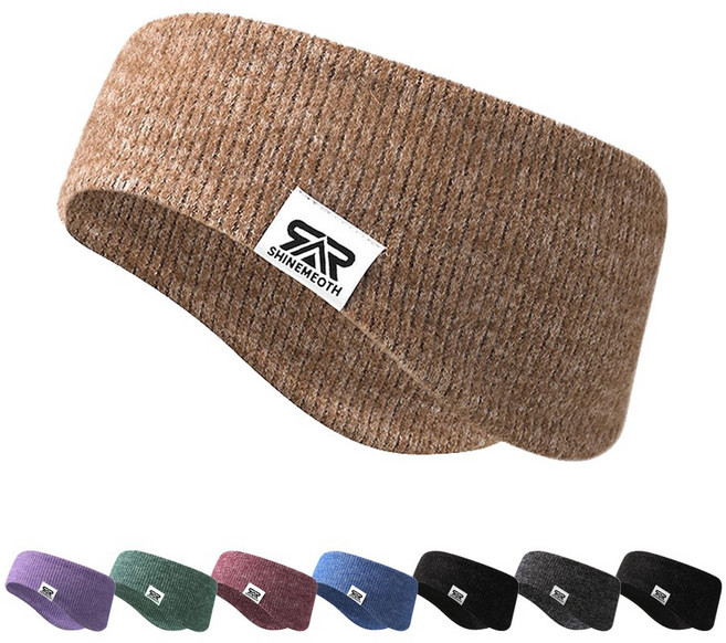 겨울 스키 스포츠 방한 러닝 귀마개 헤어밴드, 베이지, 1개