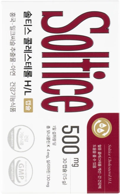 솔티스 홍국 콜레스테롤 HDL LDL 간 건강 밀크씨슬 면역 기능, 30정, 3박스 - 쿠팡