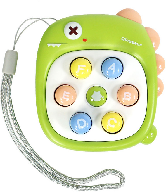 뽁뽁이 게임기 피젯 공룡 오리 당근 어린이 선물 달란트 심심풀이 스트레스해소 두더지게임, 1개